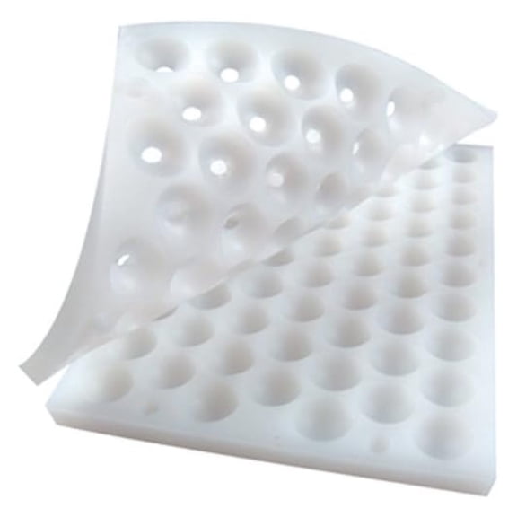 Chocoflex Mold for Ganache and Chocolate, 2 Piece, for Bon-Bons, 25mm Dia x 26.4mm High, 67 Cavities