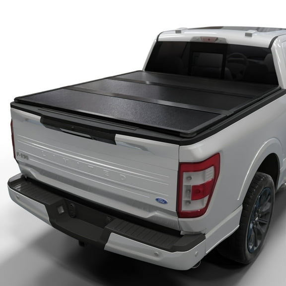 Toptiny Hard Folding Truck Bed Tonneau Cover Fits 2015-2026 Ford F150 /Lightning 5'5"Bed