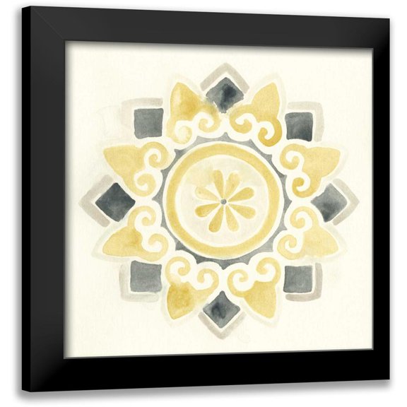 Vess, June Erica 12x12 Black Modern Framed Museum Art Print Titled - Modern Medallions I