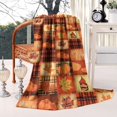 thumbnail image 2 of Fall Pumpkins and Autumn Leaves Pattern Blanket,Comfortable Soft Flannel Throw Blanket,All Season,Warm Lightweight Blankets for Sofa Bed Couch Living Room Chair,40"x50", 2 of 4