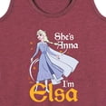 thumbnail image 3 of Disney Frozen 2 - She's Anna, I'm Elsa - Women's Racerback Tank Top, 3 of 5