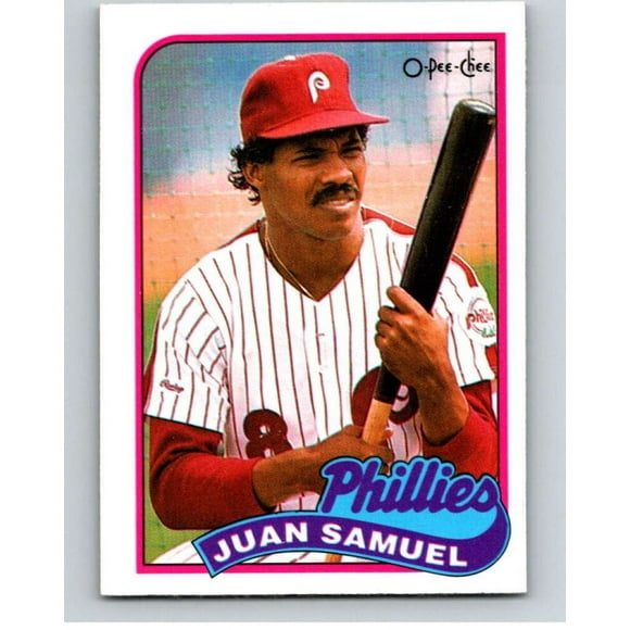1989 O-Pee-Chee Baseball 372 Juan Samuel Philadelphia Phillies V96188