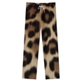 thumbnail image 4 of Leopard Spotted Texture Background Winter Female Pants Flannel High Waist Women Pants Lady Warm Straight Leg Plush Trousers, 4 of 7