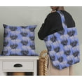 thumbnail image 5 of Soimoi Blue polyester Crepe Fabric Wolf & Landscape Nature Print Fabric by the Yard 42 Inch Wide, 5 of 5