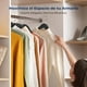 thumbnail image 5 of Ganchos de Madera Premium Serenelife, Ahorradores de Espacio, Resistentes, con Gancho Metálico Giratorio de 360°, para Abrigos, Pantalones y Vestidos, Negro, Pack 60, 5 of 7