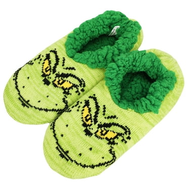 The Grinch Big Face Knit Slipper Sock