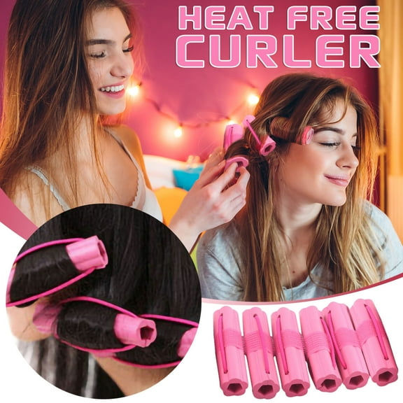 Sponge Hair Curlers, Soft Foam Curlers, Large 10cm Hair Curling Rods for Women and Kids, Easy To Use No Heat Hair Styling Tools, Comfortable Safe Overnight Hair Curlers