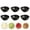 Black, variant on Djiypn Ultra-Strong 6 Pack Plastic Dip Bowls Set, Mini Bowl Soy Sauce Plate, Condiment Server, Can be Used for Ketchup, Vinegar,BBQ and Party Dinner, Pink