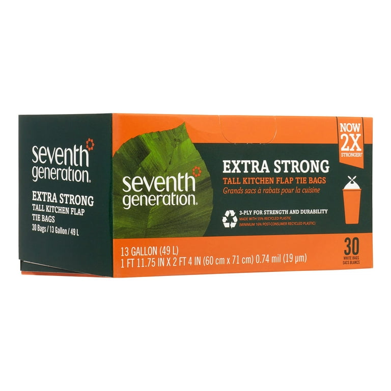 Seventh Generation Extra Strong Tall Kitchen Trash Bags - 13