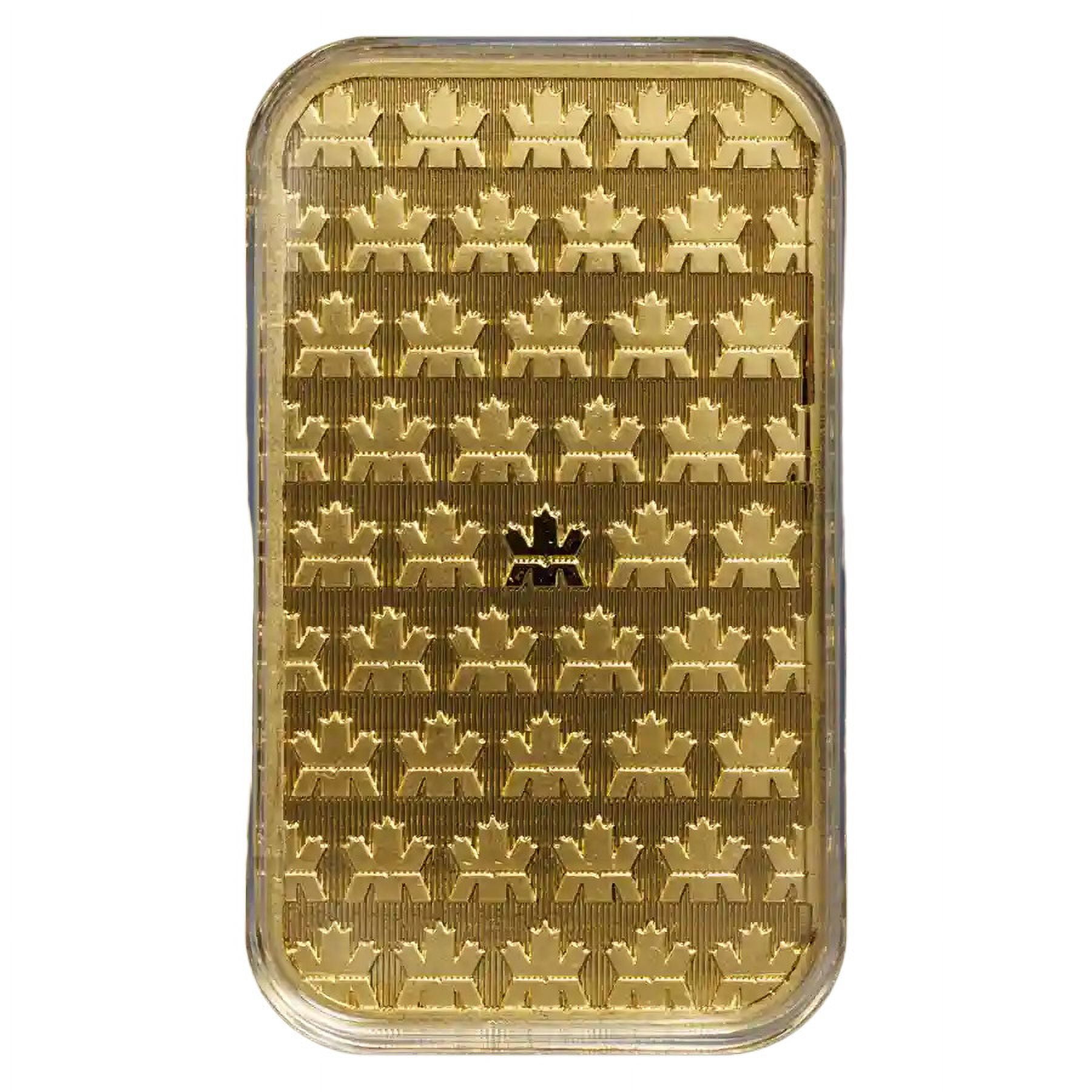 1 oz Gold Royal Canadian Mint Bar w/ Assay Card
