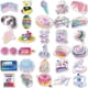 thumbnail image 3 of Laser Pink Stickers Aesthetic 60 Pcs Waterproof Laptop Stickers Decals for Water Bottle Vintage Scrapbook Stickers(Laser Powder), 3 of 4