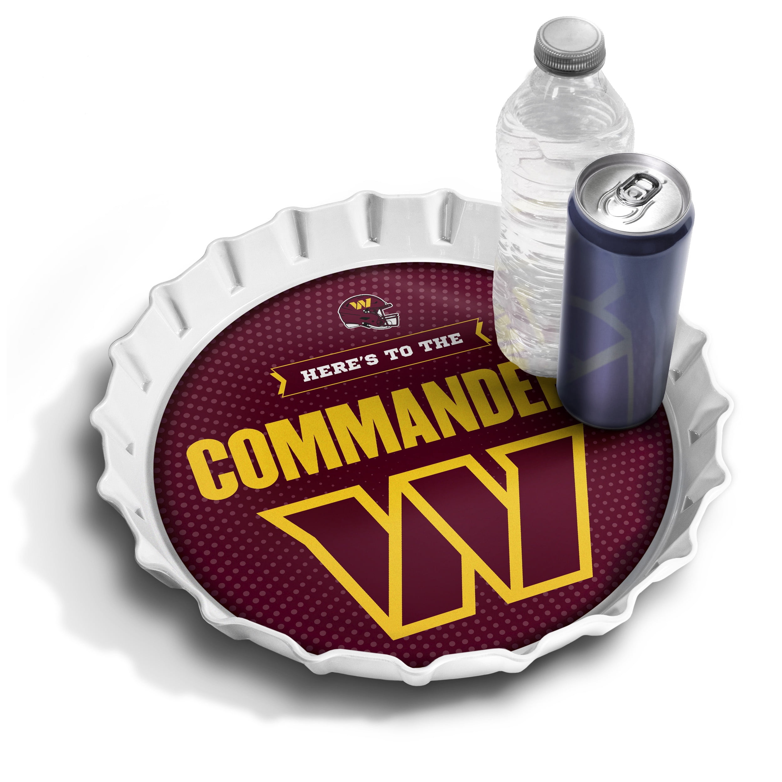 YouTheFan NFL Washington Commanders Bottle Cap Serving Tray