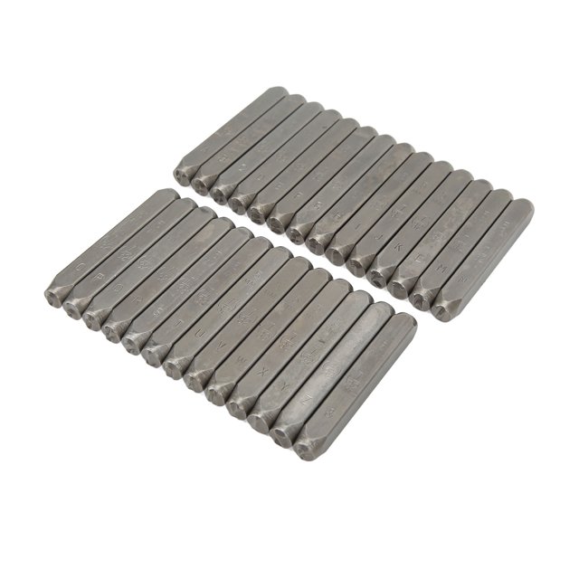 Letras Estampadas De Metal, Juego De Punzones De Letras Práctico De Alta Resistencia, Fácil De Almacenar, Acero Rico En Carbono Con Caja De Almacenamiento Para Joyería
