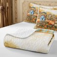 thumbnail image 4 of Erosebridal Scarecrow Vase Twin Quilt Set 2 Pieces,Fall Harvest Twin Coverlet Set,Light Blue,1 Bedspread and 1 Pillowcase, 4 of 7