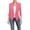 Pink, variant on Fouhkni Blazers for Women Plus Size Open Front Plain Cardigan 3/4 Sleeve Fitted Dressy Suit Jackets