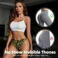thumbnail image 4 of Sunflowers Fujiman Thongs for Women - No Show Seamless Womens Thongs Underwear, Soft Stretch G String Thongs for Women,Cuteness Ladies Breathable Thong Bikini Panties Briefs, 4 of 6