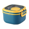 thumbnail image 4 of Lonchera reutilizable, contenedor para ensaladas, caja para refrigerios, contenedor para preparar comidas, bento Polipropileno azul, 4 of 9