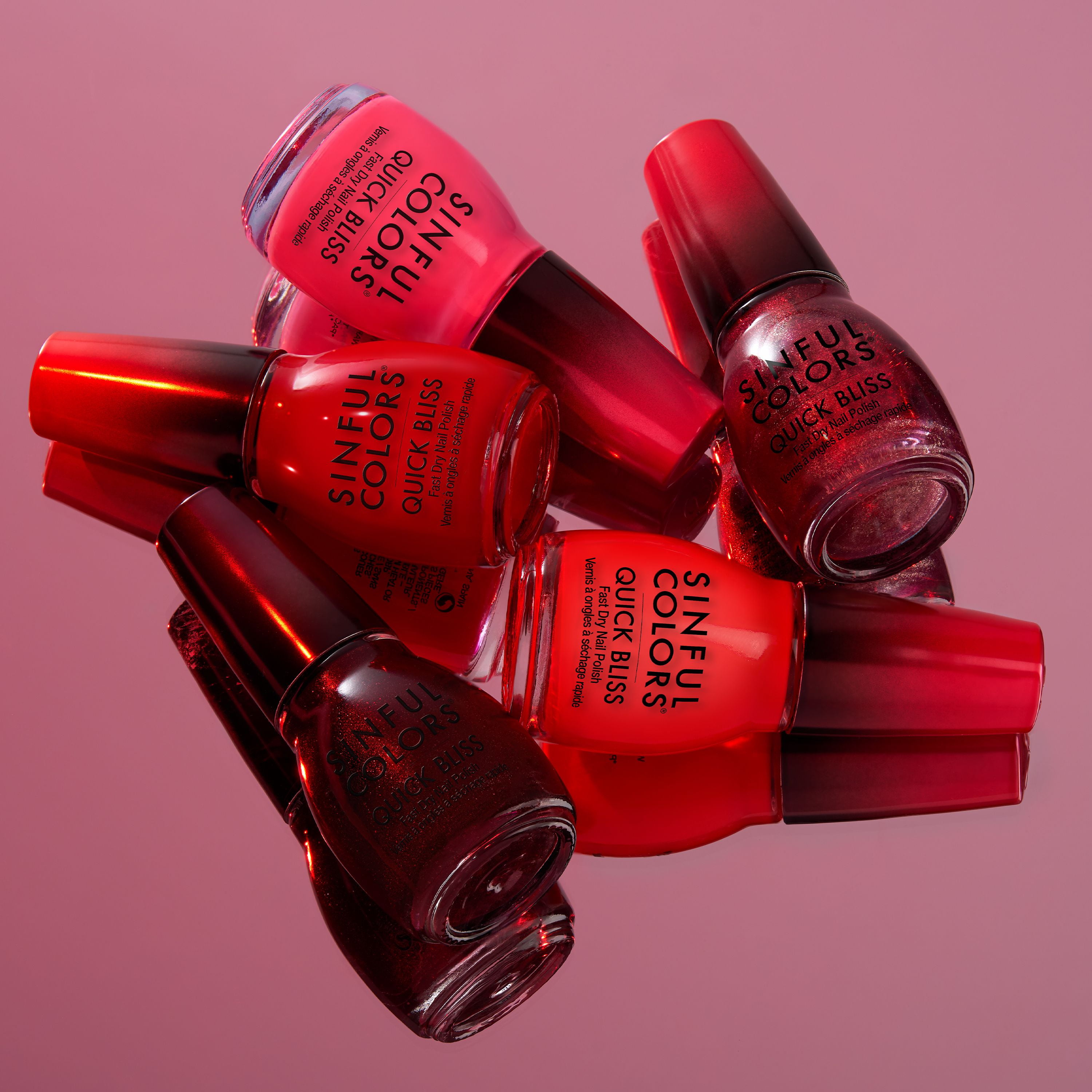 Light&Shadow 佐野(黒髪) Sinful Colors Quick Bliss Fingernail Polish, Glossy Fast