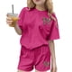 thumbnail image 2 of Conjuntos de blusas y camisas de cuello redondo y manga corta para niños, conjunto de dos piezas de top y pantalones cortos de manga corta con cuello redondo y manga corta para niños, top de poliéster, 2 of 6