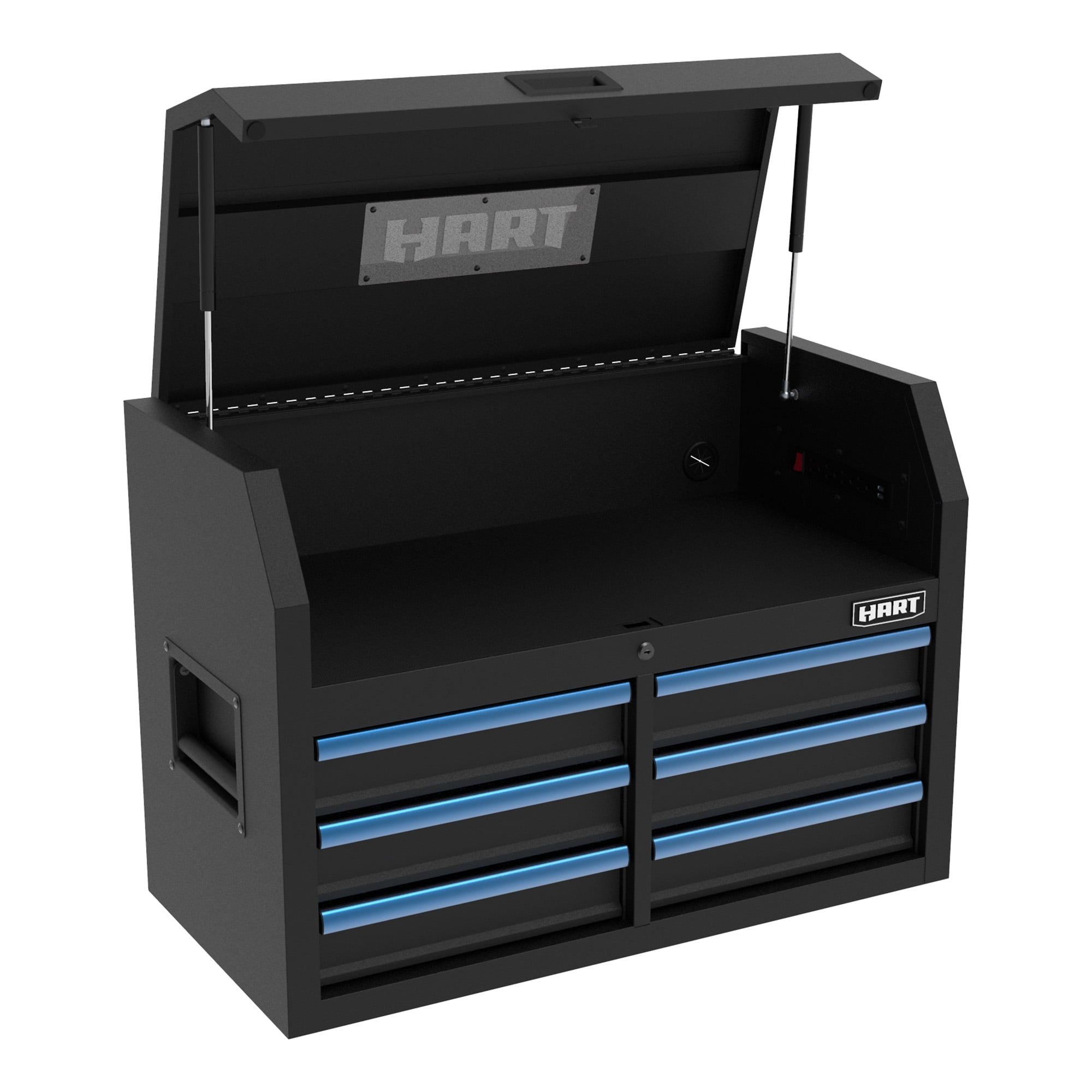 HART 36-Inch 6-Drawer Heavy-Duty Steel Tool Chest, Locking Storage, Garage Organizer