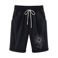 thumbnail image 1 of Pantalones Cortos de Verano para las Mujeres de Cintura Alta Estampado Elástico Cordón de Cintura, Casual Bolsillos Pantalones de Pijama, 1 of 5