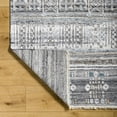 thumbnail image 3 of Hauteloom Danny Recycled Material Living Room, Bedroom Area Rug - Southwestern - White, Black, Silver Gray - 9' x 12', 3 of 6