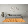 thumbnail image 3 of Ahgly Company Indoor Square Abstract Orange Modern Area Rugs, 8' Square, 3 of 4