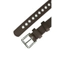 thumbnail image 2 of Cinturón de cuero PU con ojal para mujer, hebilla de pasador de metal, cinturones de cintura ajustados de talla grande Café Ajuste la cintura hasta 104cm/41, 2 of 4