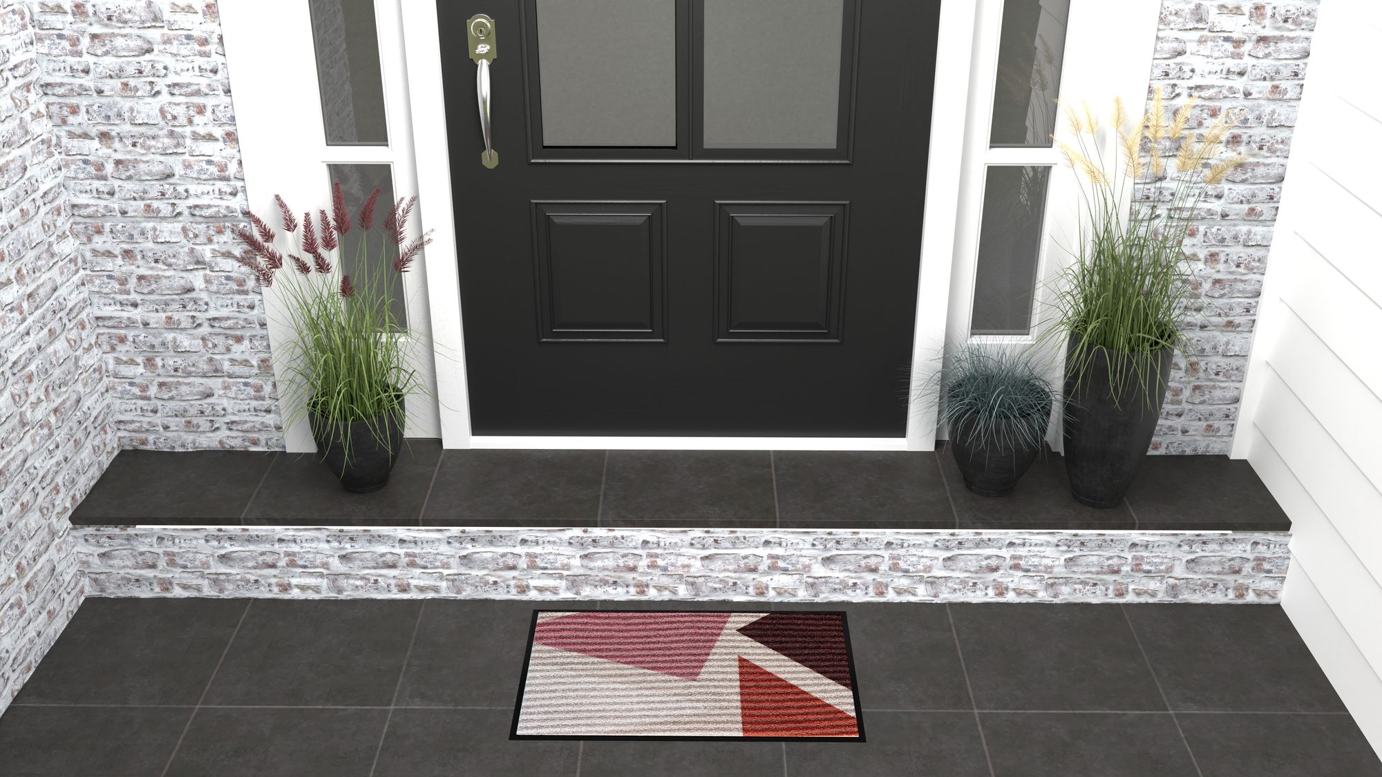 Rugs America LO60A 20"x31.5" Entry Rug Non-Slip Washable Indoor Door Mat, Small Oriental Accent Throw Rug for Bedroom Kitchen Entryway Bathroom