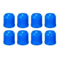 Blue Tire Valve Stem Caps Tight Seal for Car Van SUV Bike Bicycle Motorcycle Truck, A Pack of 8