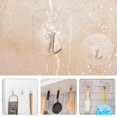 thumbnail image 2 of Colgadores de pared de puerta con ventosa fuerte y transparente ganchos Ehuebsd de soporte para bolso toalla mopa 6 piezas, 2 of 6