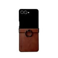 thumbnail image 4 of Allytechgroup Slim Case for Motorola Razr Ultra 2025, with Ring Holder Stand Back Cover Shell Anti-Scratch Bumper Rugged Protective Phone Case for Motorola Razr Ultra 2025,Brown, 4 of 8