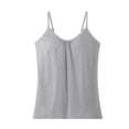 thumbnail image 7 of RUTAYY Women's Vest Sleeveless Built In Bra Camisole Flowy Adjustable Spaghetti Strap Pleated Trendy Trip Tank Tops, 7 of 7