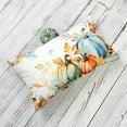 thumbnail image 4 of Fall Pumpkins Pillow Covers 12x20 Inch Set of 2 Farmhouse Leaves Autumn Thanksgiving Decor Lumbar Cushion Cases for Couch Home Decorations Blue, 4 of 6