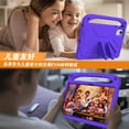 thumbnail image 5 of SaniMore for Lenovo Tab M11 11" 2024 EVA Kids Case, Skid-Proof Texture Case with Holder & Foldable 2 in 1 Kickstand Pencil Holder Shockproof Protective Case for Boys Girls, Purple, 5 of 7