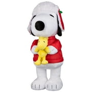 Holiday Greeter-Snoopy in Red Puffer Jacket with Hat by Gemmy Industries