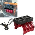 thumbnail image 1 of 55/56/58mm Brushless Motor Cooling Fan Dual Fan Motor Heatsink Radiator for 1/5 Remote Control Car 8.4V 16000RPM, 1 of 7