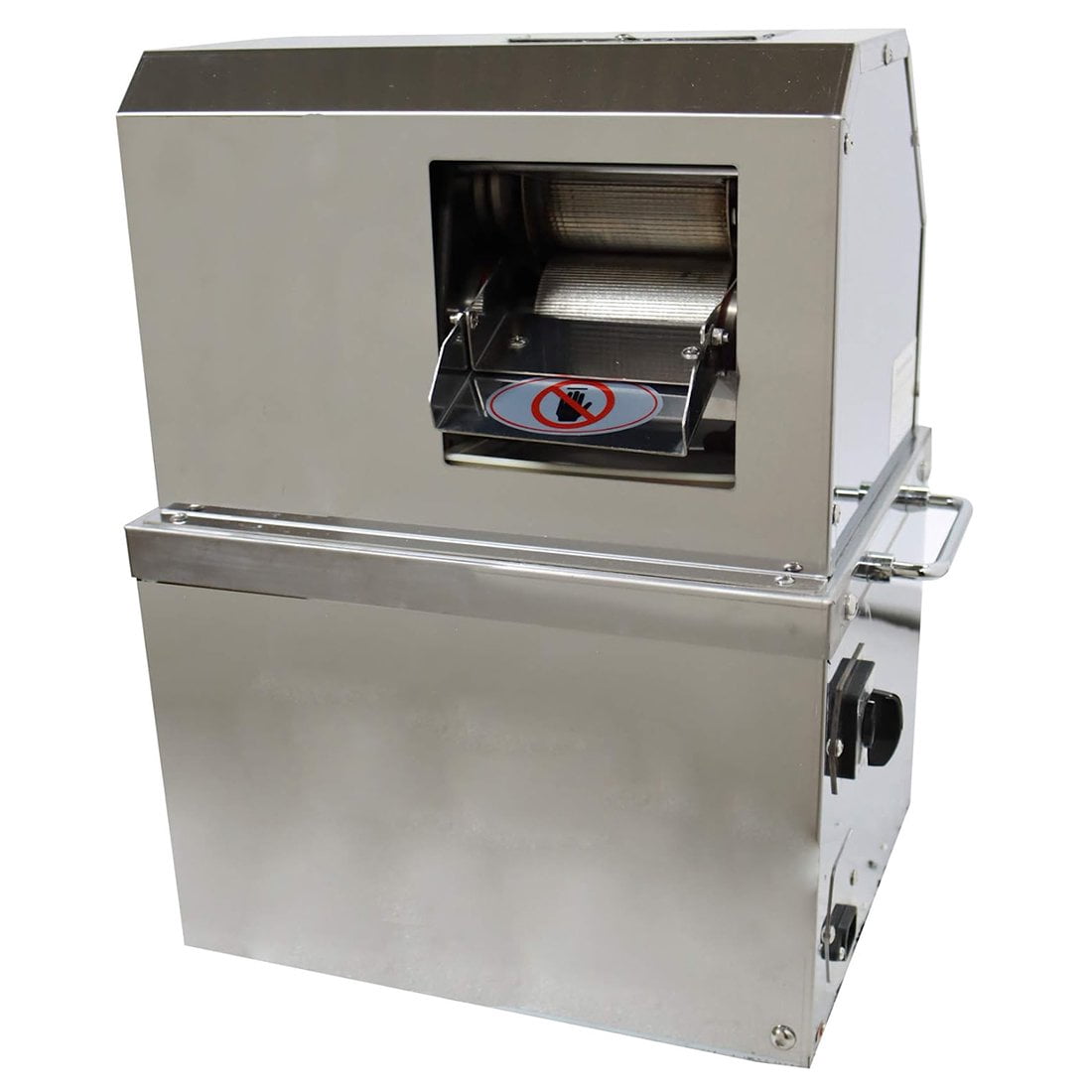 PreAsion Electric Sugarcane Juice Extractor Sugar Cane Press Juicer Desktop Juicer Kumquat Citrus Gingers Juicer 3 Rollers
