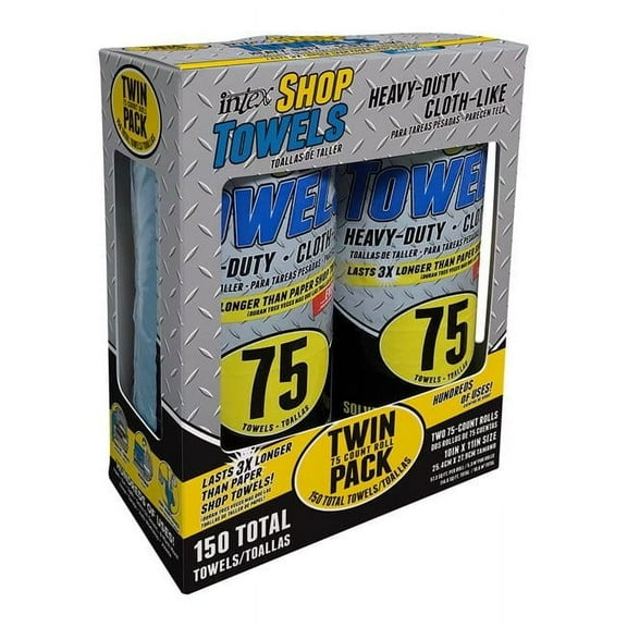 Intex  10 x 11 in. Cloth-Like Fiber Blend Wiping Rags, Pack of 2