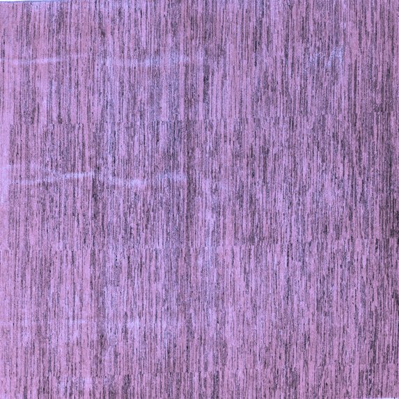 Ahgly Company Machine Washable Indoor Square Abstract Blue Modern Area Rugs, 4' Square