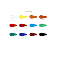 thumbnail image 1 of Juego de pigmentos acrílicos de 12 ml, resistente al agua, para principiantes, pintura al óleo de 12/18/24/36 colores para niños, 1 of 4
