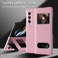 thumbnail image 1 of For Samsung Galaxy Z Fold 6 Maghetic Flip Folding Case, Open Window Design, Luxurious Business Lychee pattern Leather Hidden Kickstand Full Body Hinge, 1 of 1