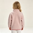thumbnail image 6 of Girls Colorblock Fleece Jacket Full Zip Contrast Coat Soft Warm Winter Outerwear, 6 of 6