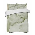 thumbnail image 2 of Quilts King Size, Marble Sage Green Soft Comforter Bedding Set for Bed, Modern Abstract Ink Painting Luxury Lightweight Quilted Bedspread with Pillow Cover(2 Pieces) for All Season, 96x106 Inch, 2 of 6