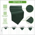 thumbnail image 5 of Pure Hunter Green Table Runner Linen Burlap Table Runner 72 Inches Long Modern Solid Color Minimalist Art Dresser Scarves for Kitchen Island Coffee Dining Room Party Wedding Holiday 14"x72", 5 of 8