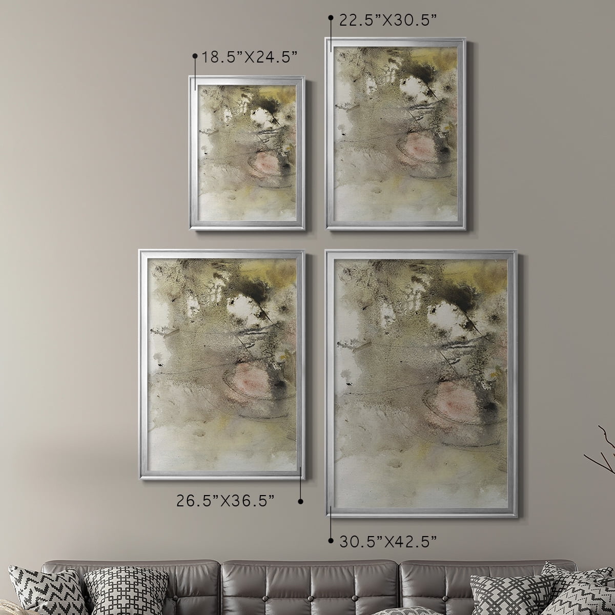 Soft Inspiration I Premium Framed Print, in Gold, Black, or Silver - Ready to Hang