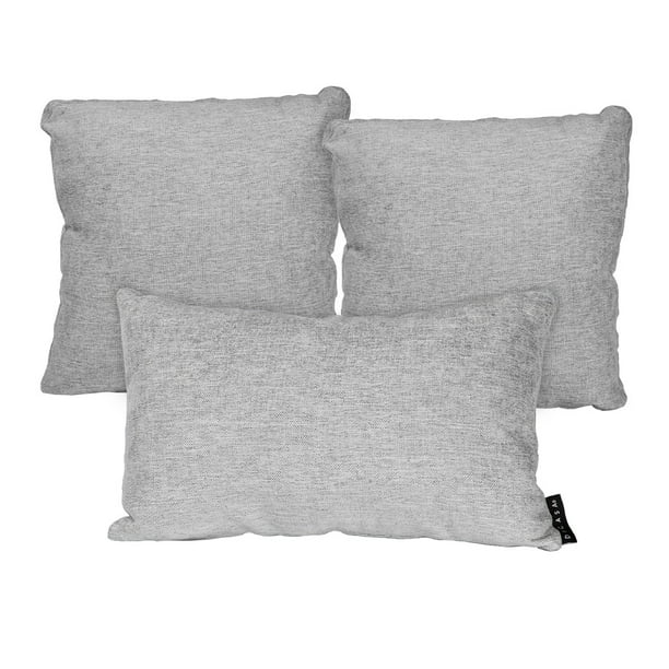 Set de 3 Cojínes Decorativos (2 Cuadrados Grandes + 1 Rectangular) DICASA Niza Delta Zita