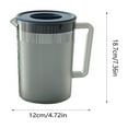 1.7L Plastic Water Pitcher with Lid Clear Hot Cold EcoFriendly Carafes
