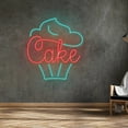 thumbnail image 3 of Handmadetneonsign Cake neon sign, cake led neon, sweet shop led light, Home Decor, 3 of 5