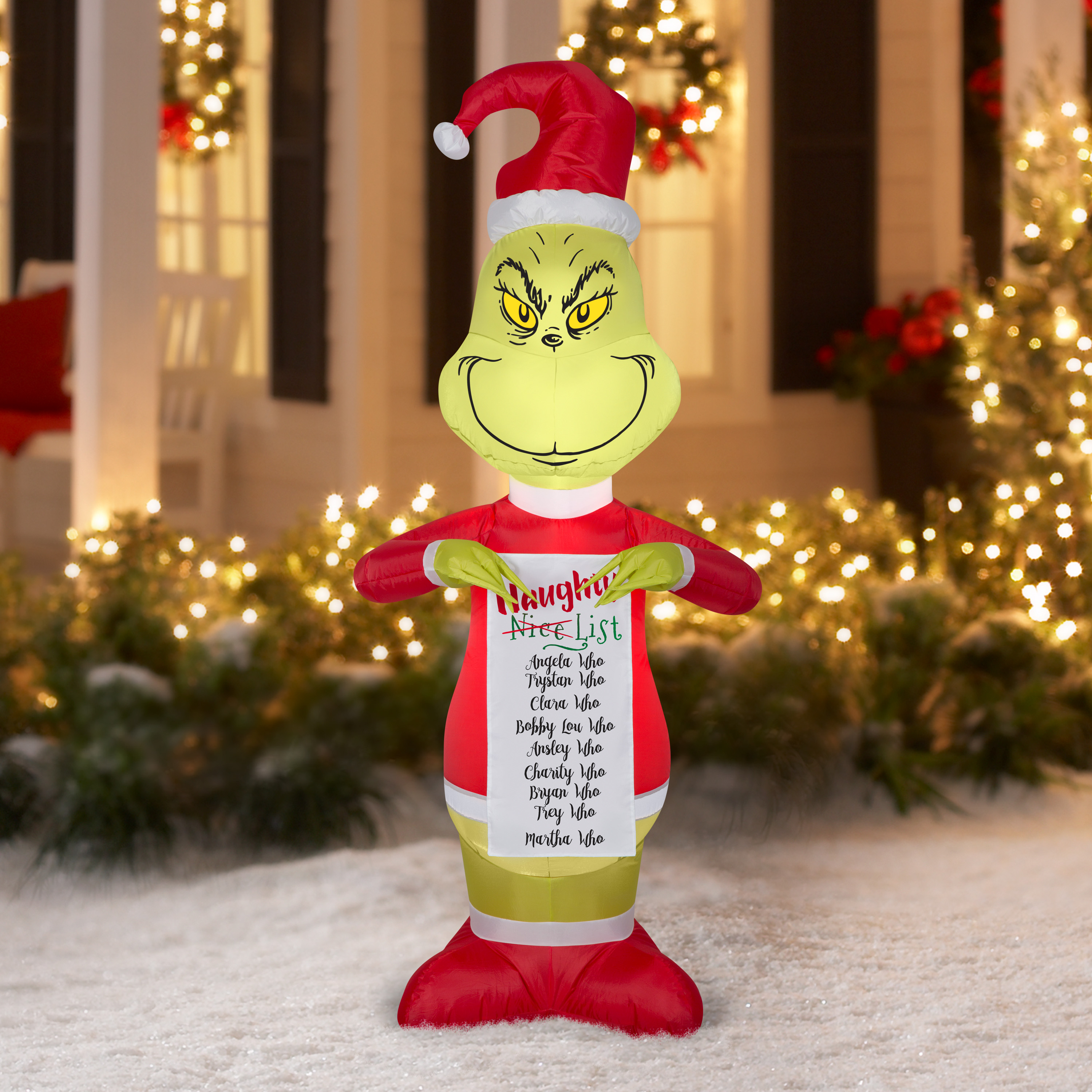 Dr. Seuss The Grinch Naughty List 5.5ft tall by Gemmy Industries - image 2 of 6